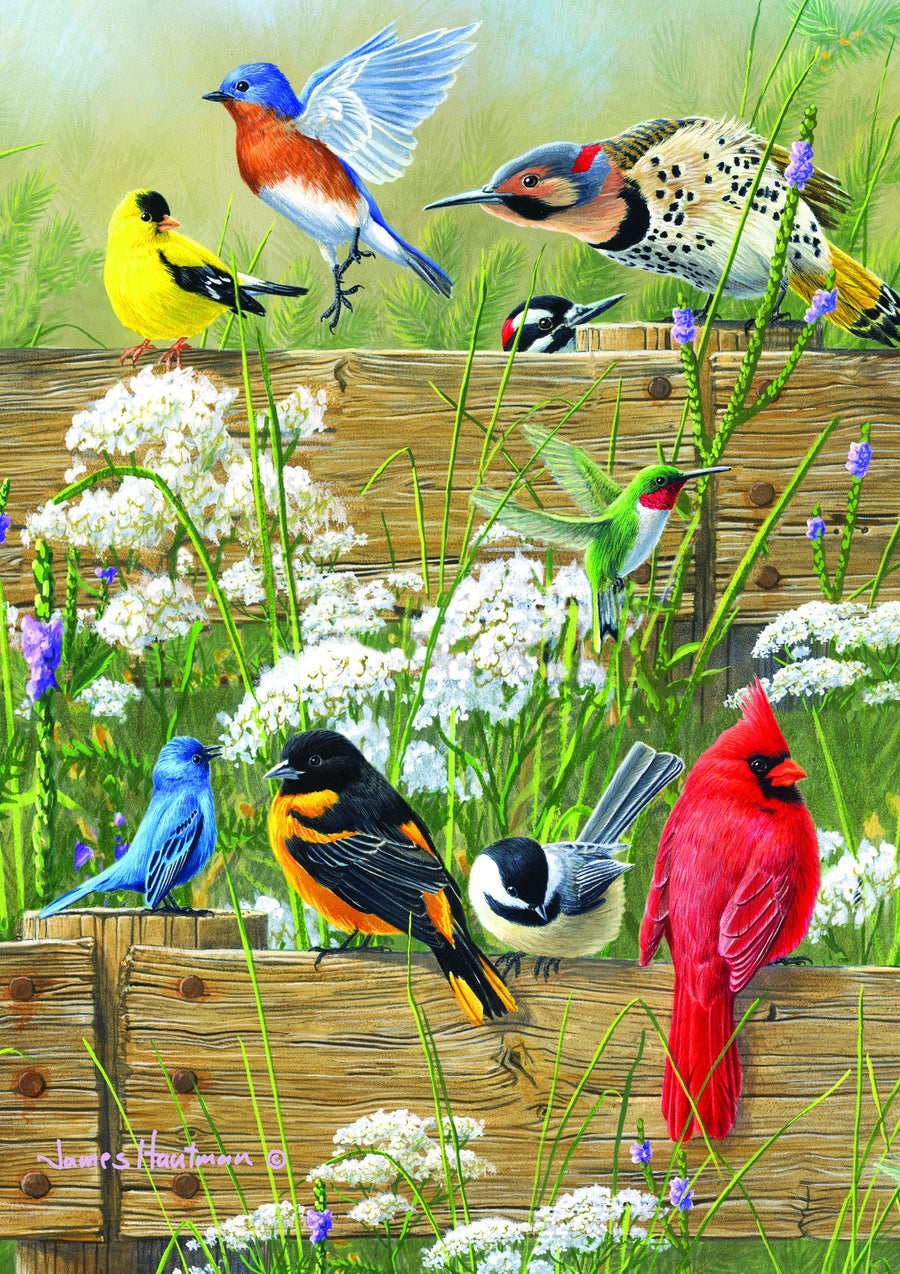 - Hautman Brothers - Songbird Menagerie - 300 LARGE Piece Jigsaw Puzzle, 21-1/4inx15in , Green