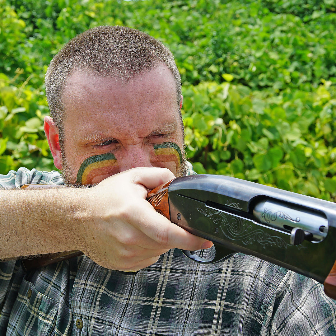 CAMO-UP Face Paint, Military Hunting, Dark Green/Light Green/Brown