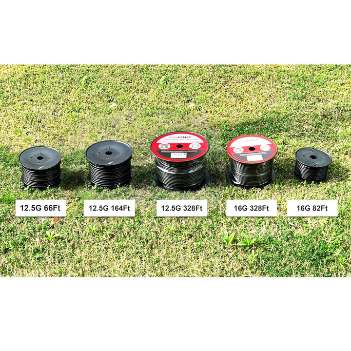 Electric Fence Double Insulated Underground Hard Cable (164Ft, 12-1/2Gauge)