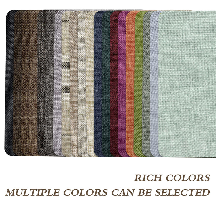 Coarse Linen Repair Patches, Self-Adhesive Linen Fabric Patches, 8X11 inch Extra Size, Multi Color, Can be Used for Linen Sofa Repair and Linen Clothes Repair(8 x 11,Cream-Gray 1.0)