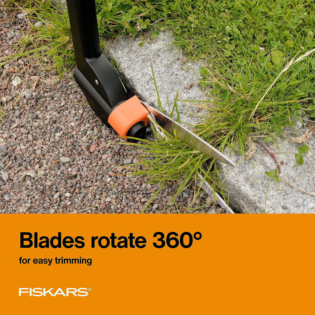 Grass Shears, Long Handle, 36 Handle Lawn Shears for Trimming Grass while Standing, Lawn Cutter with 360-Degree Swivel Blade