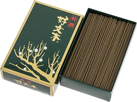 Kobunboku Japanese Incense Tokusen (Premium) Regular Box of 500 Sticks, Black