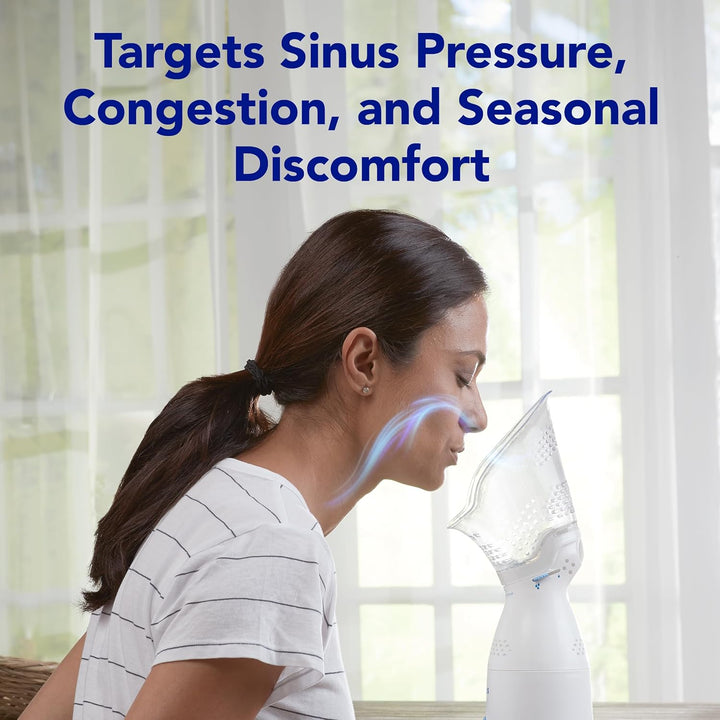 Vicks Personal Sinus Steam Inhaler with Soft Face Mask – Face Humidifier with Targeted Steam - Aids with Sinus Problems, Congestion and Cough, Works With Vicks VapoPads (not included)