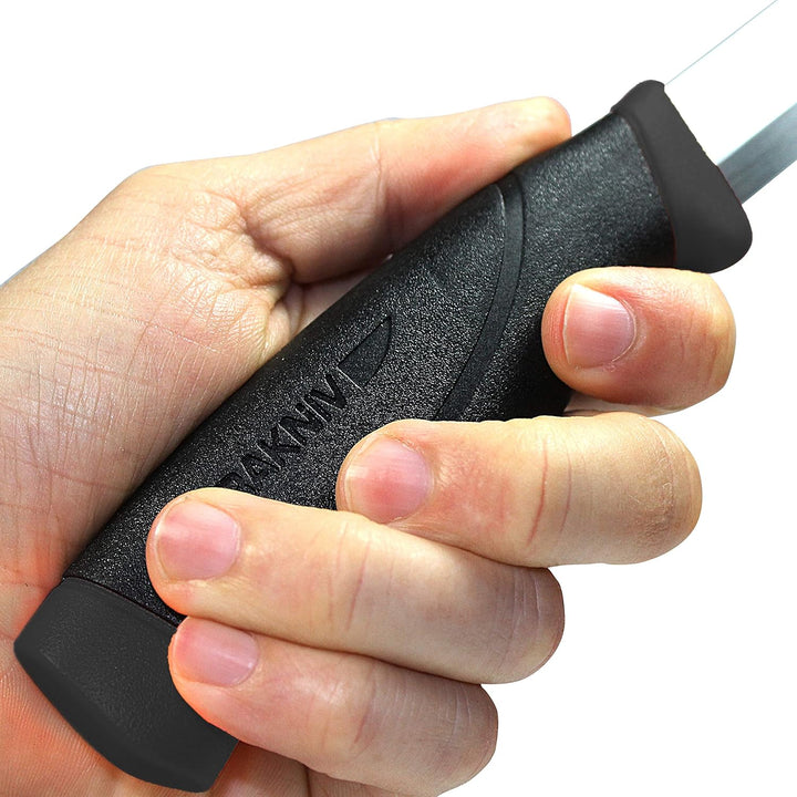 Morakniv Companion Stainless Steel Fixed-Blade Knife with Sheath, 4.1 Inch,Black